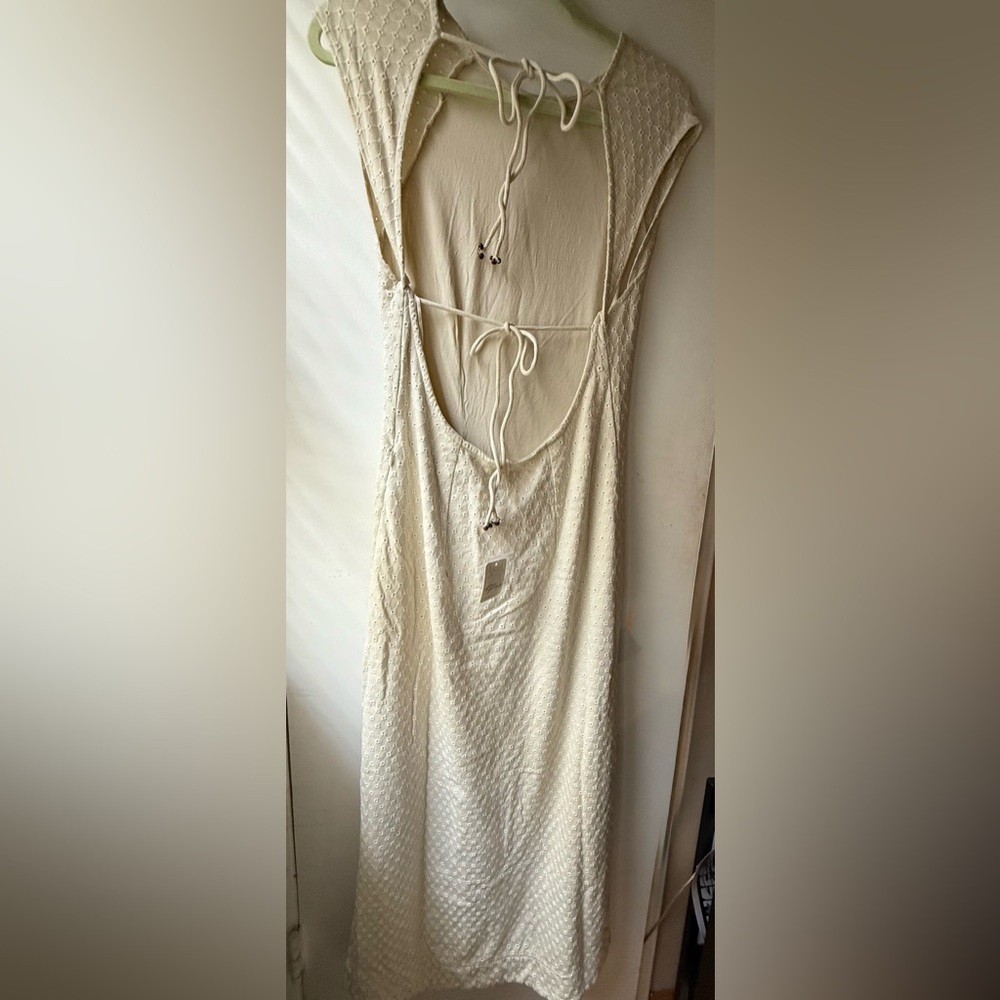 Free People Cream Midi Dress - Picture 2 of 3